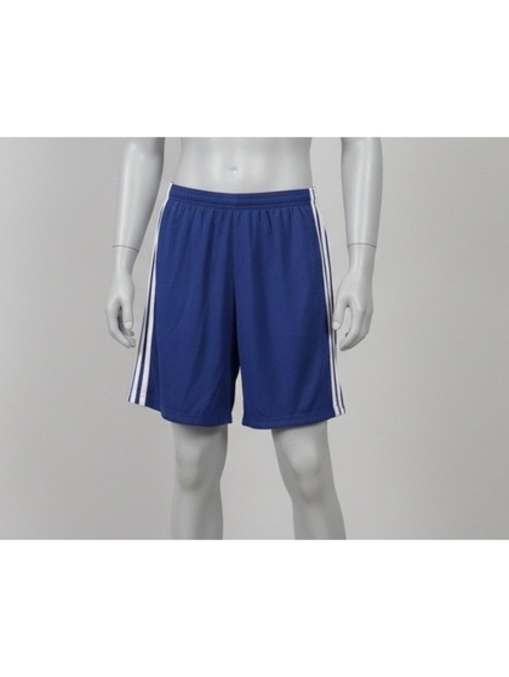Adidas Boys XL Navy Blue Athletic Shorts with White Stripes